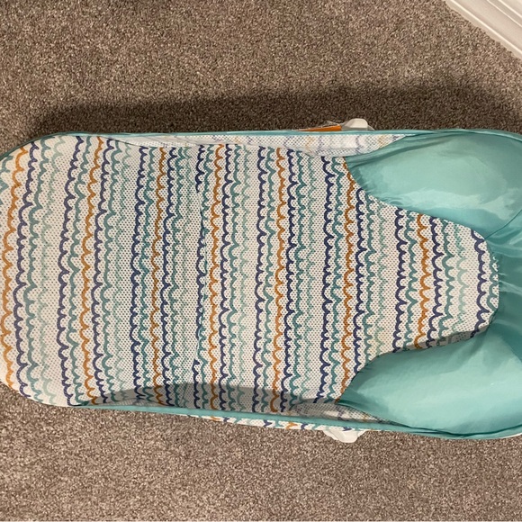 Summer green Infant Baby Bath Shower Seat Bathing Support Folding EUC used 1x - Picture 1 of 4